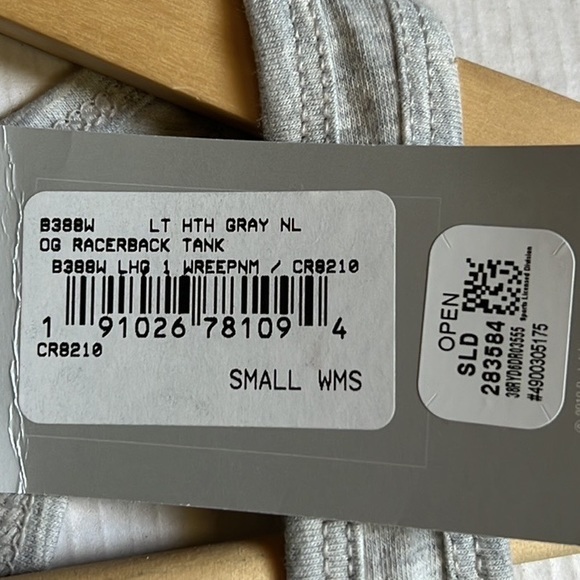 Reebok THIS IS MY SWEAT SHIRT Graphic Heathered Gray Tank Top Size Small New - Picture 9 of 9